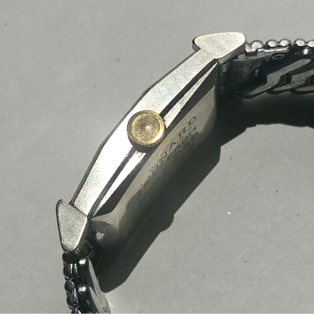 HAMILTON 1940’s 14k Art Deco Diamond Rectangular Tuxedo Watch White Gold - Picture 7 of 16